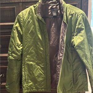 The Limited Olive Green Puffer Jacket